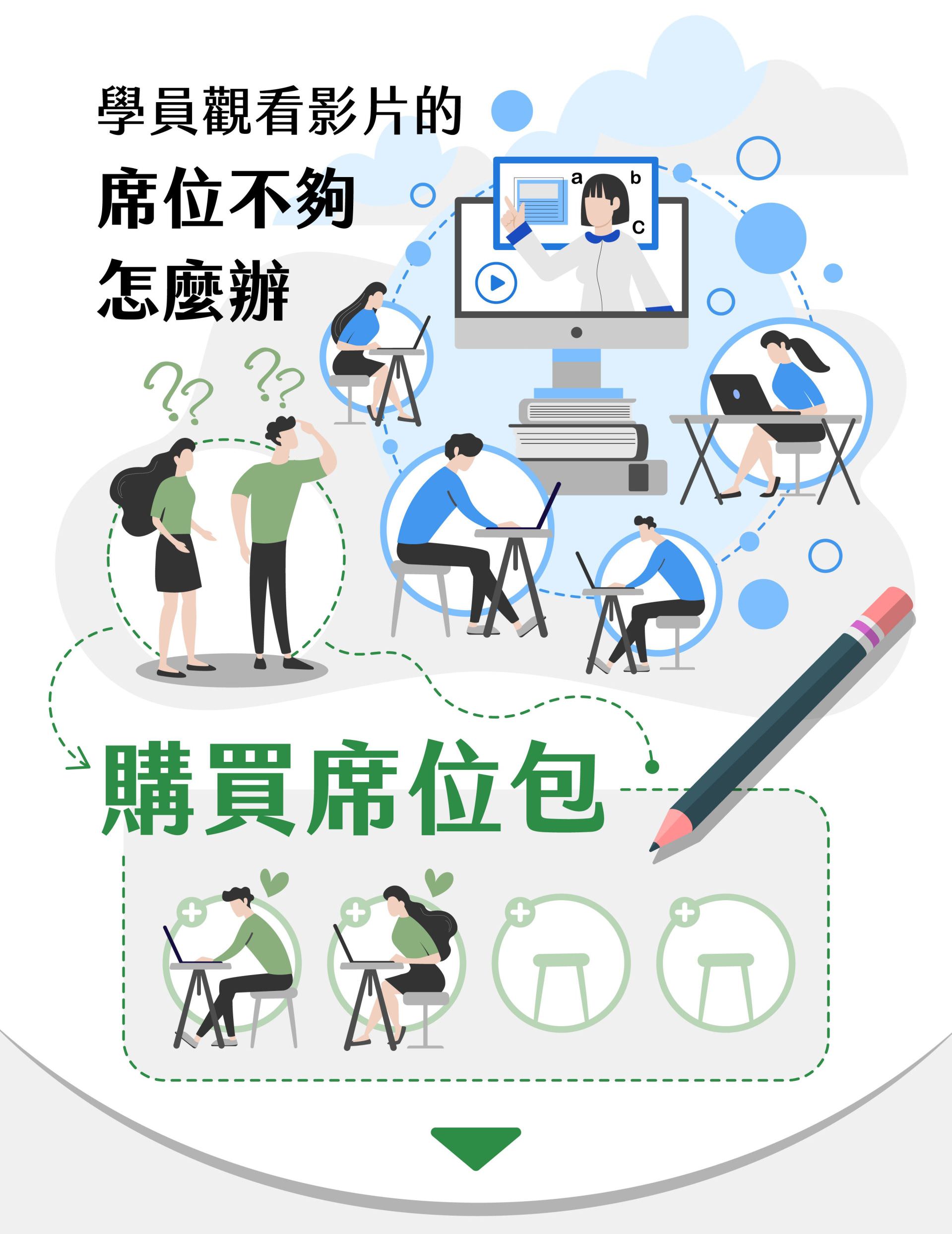 When too many students watch at the same time, extra seats may be required.